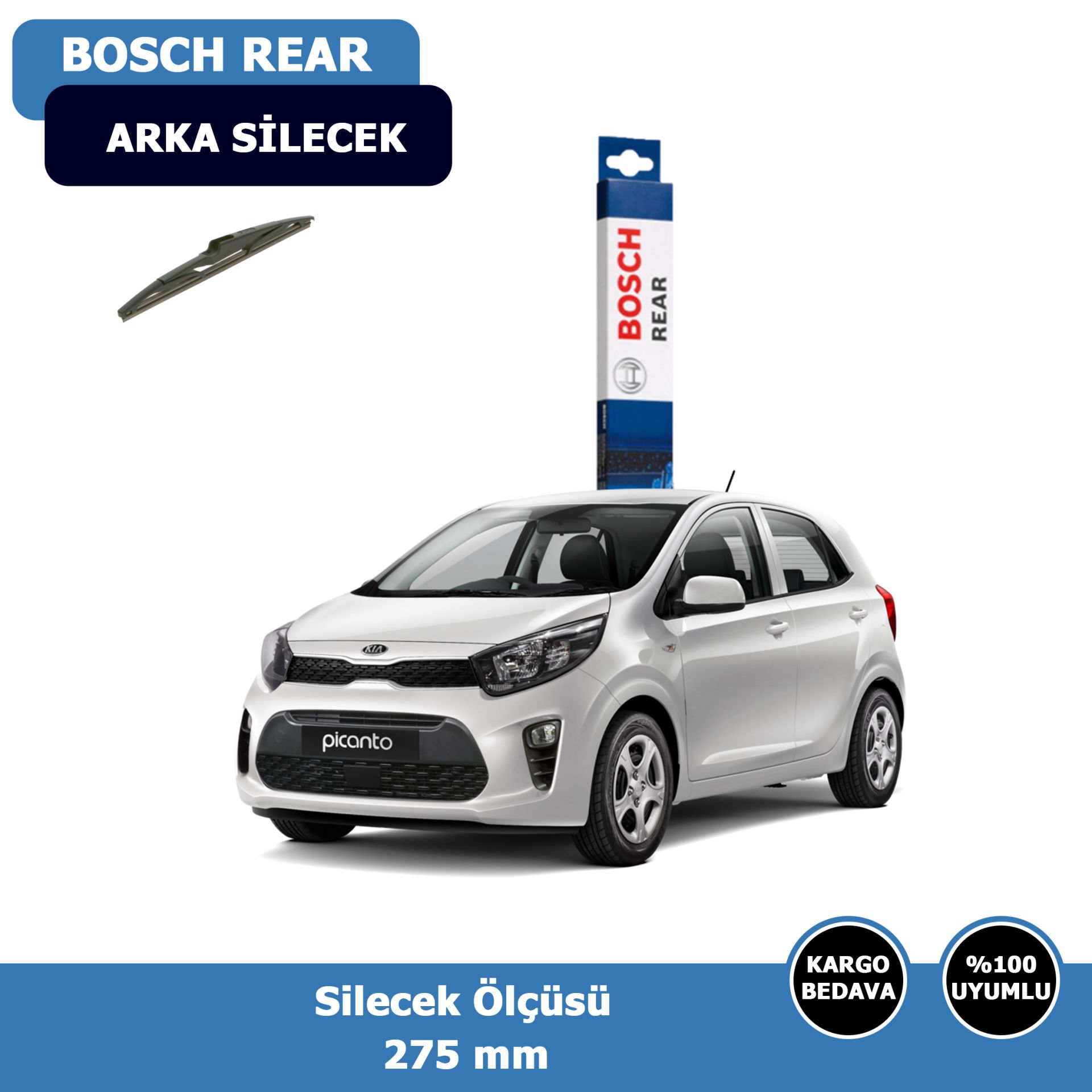 Kia Picanto Arka Silecek Süpürgesi (2017-2021)Bosch Rear