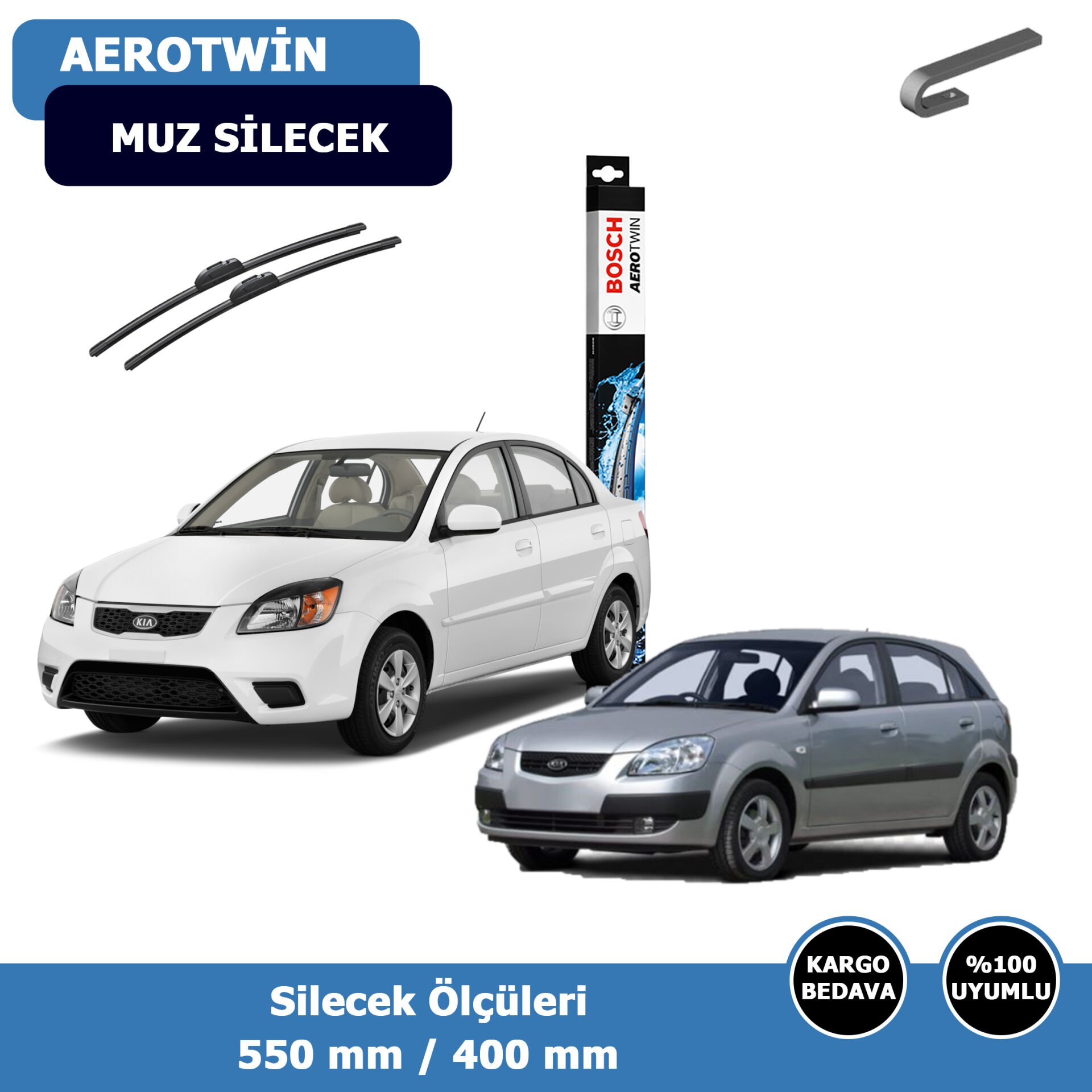Kia Rio Ön Silecek Süpürgesi (2005-2011)Bosch