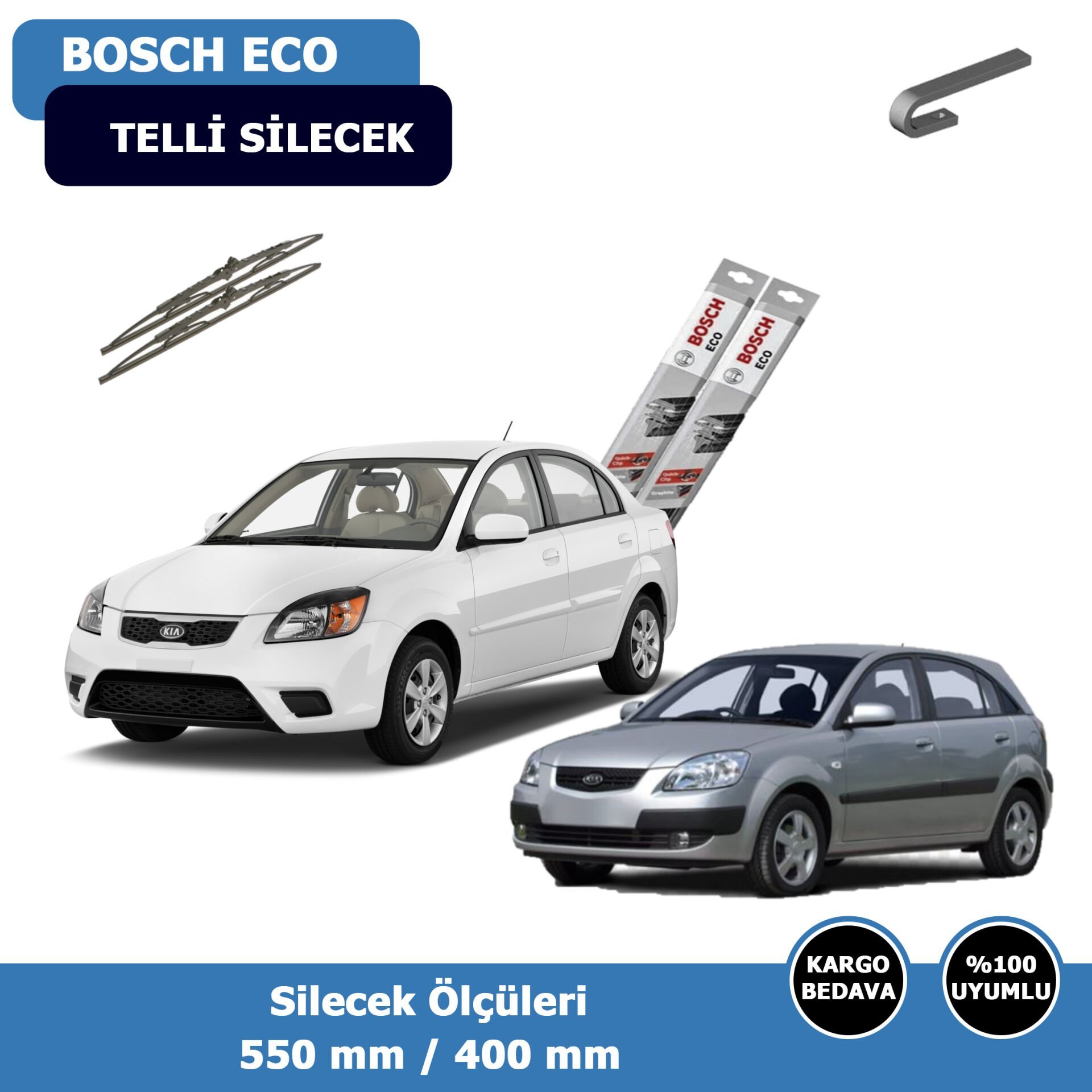 Kia Rio Ön Silecek Süpürgesi (2005-2011)Bosch