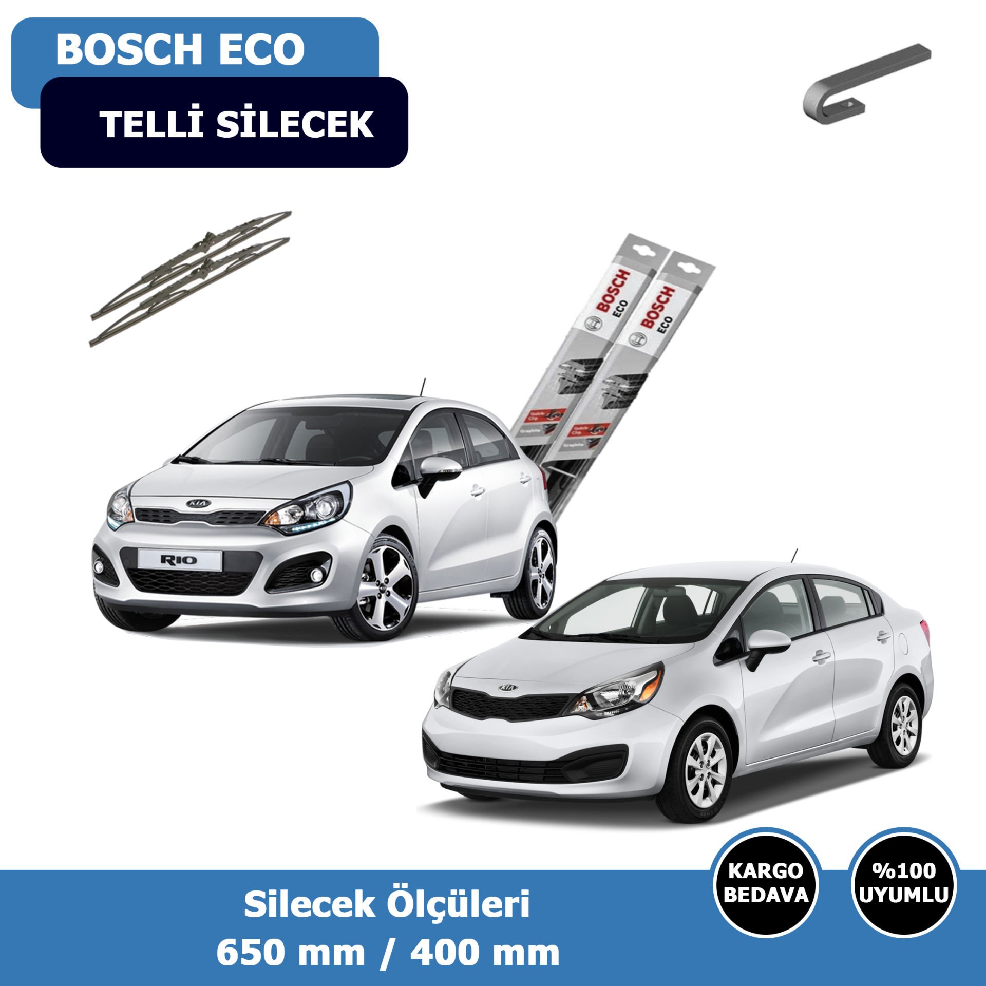 Kia Rio Ön Silecek Süpürgesi (2012-2016)Bosch