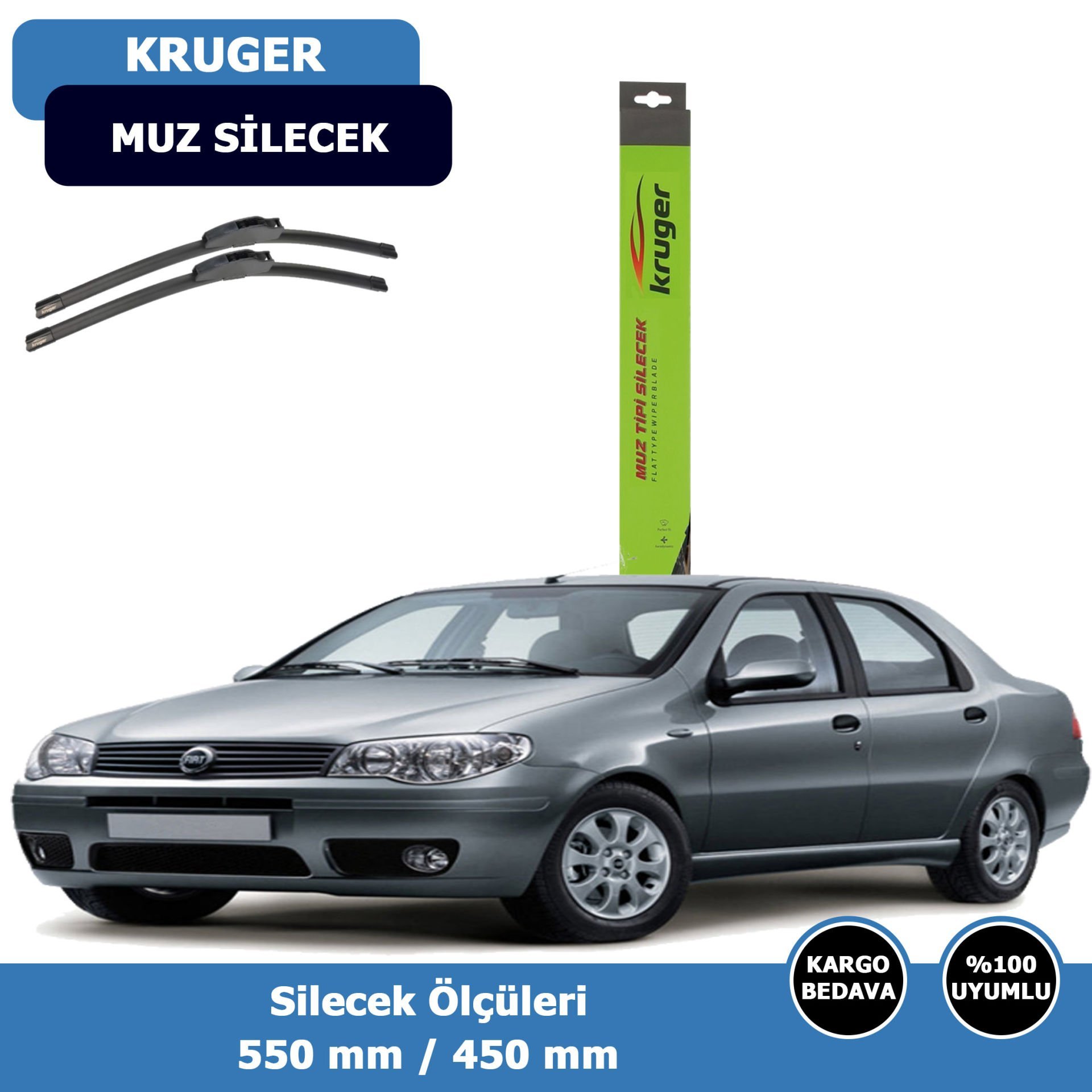 Fiat Albea Ön Silecek Süpürgesi (2002-2012)Kruger