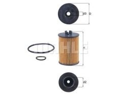 Mercedes B150 W245 1.5 Benzinli Yağ Filtresi 2005-2011 (70KW-95HP)Mahle