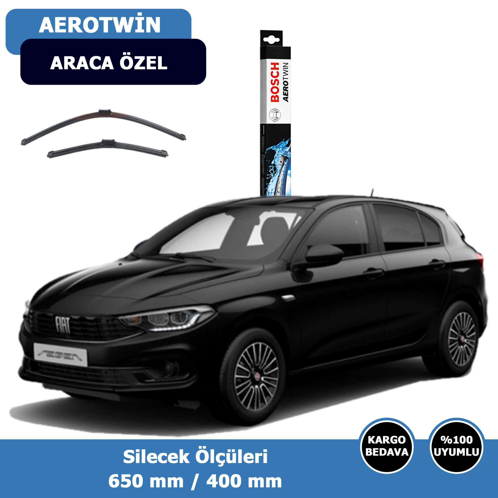 Fiat Egea HB Ön Silecek Süpürgesi (2015-2023)Bosch