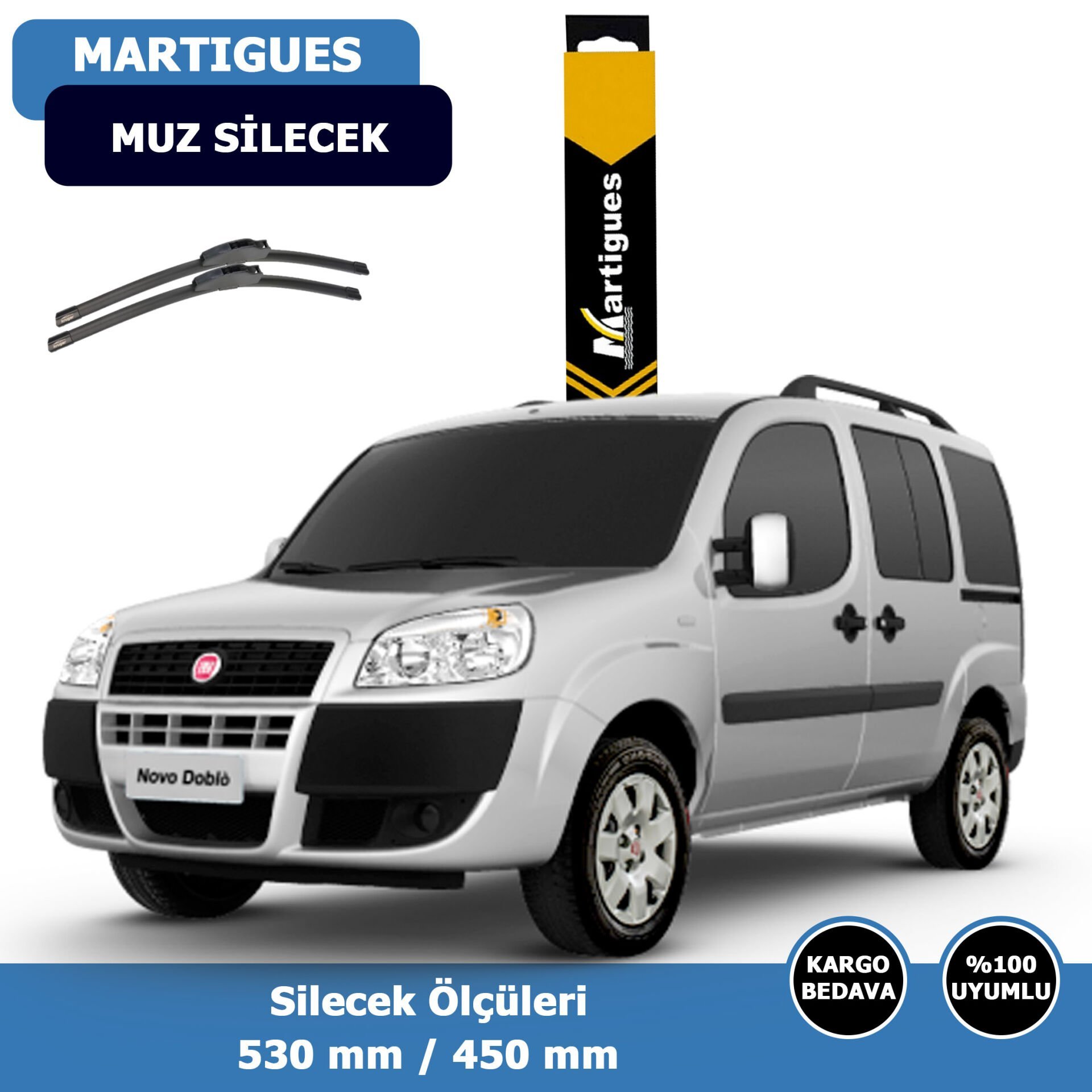 Fiat Doblo Ön Silecek Süpürgesi (2000-2010)Martıgues