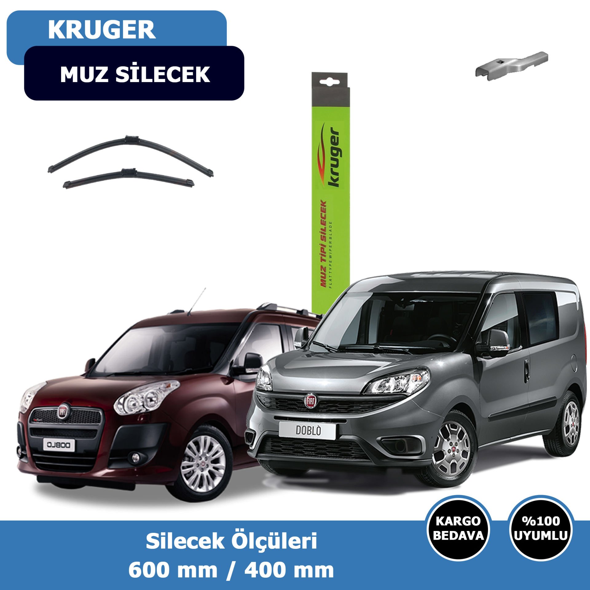 Fiat Doblo 3 Ön Silecek Süpürgesi (2011-2021)Kruger