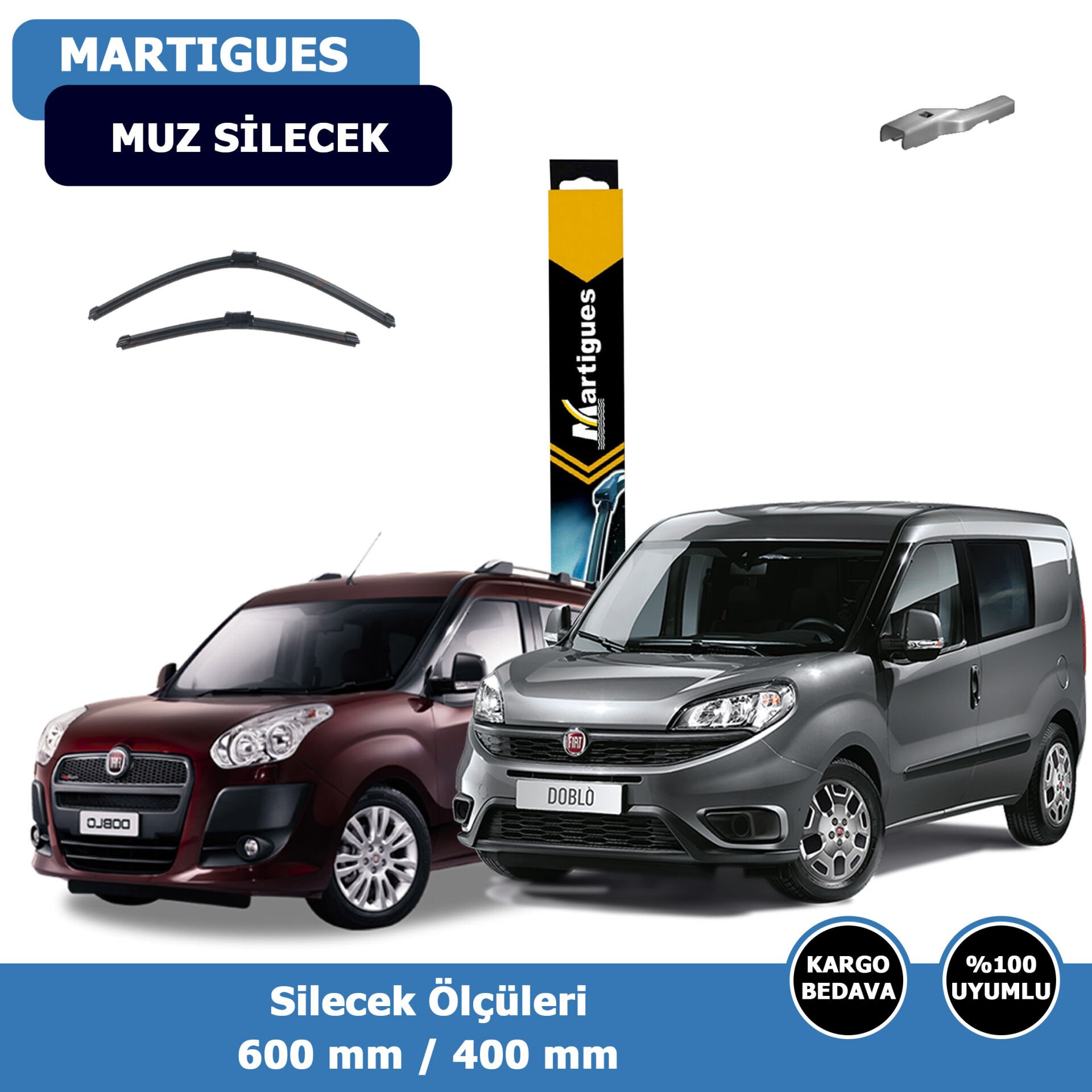Fiat Doblo 3 Ön Silecek Süpürgesi (2011-2021)Martıgues