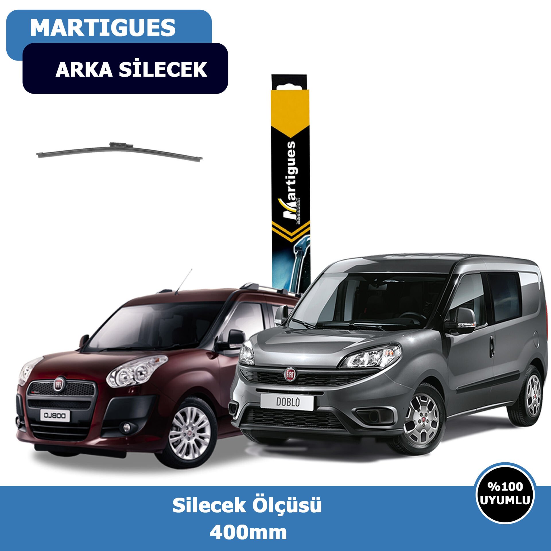 Fiat Doblo 3 Arka Silecek Süpürgesi (2011-2014)Martıgues