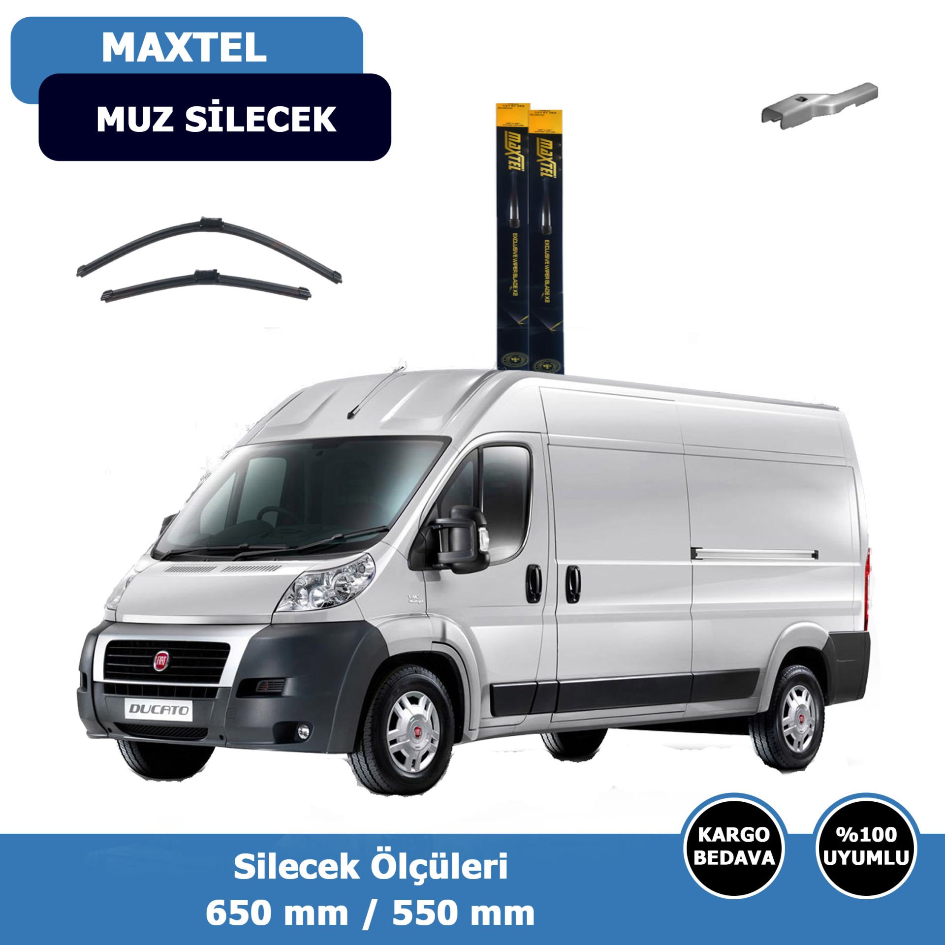 Fiat Ducato Ön Silecek Süpürgesi (2008-2019)Maxtel