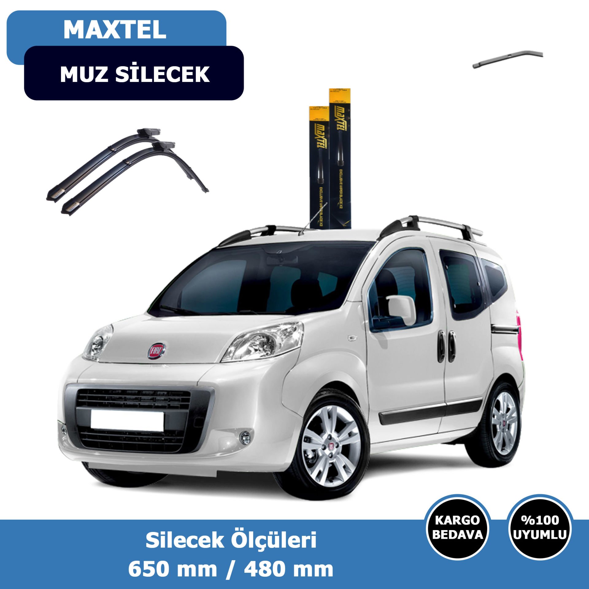Fiat Fiorino Ön Silecek Süpürgesi (2008-2021)Maxtel