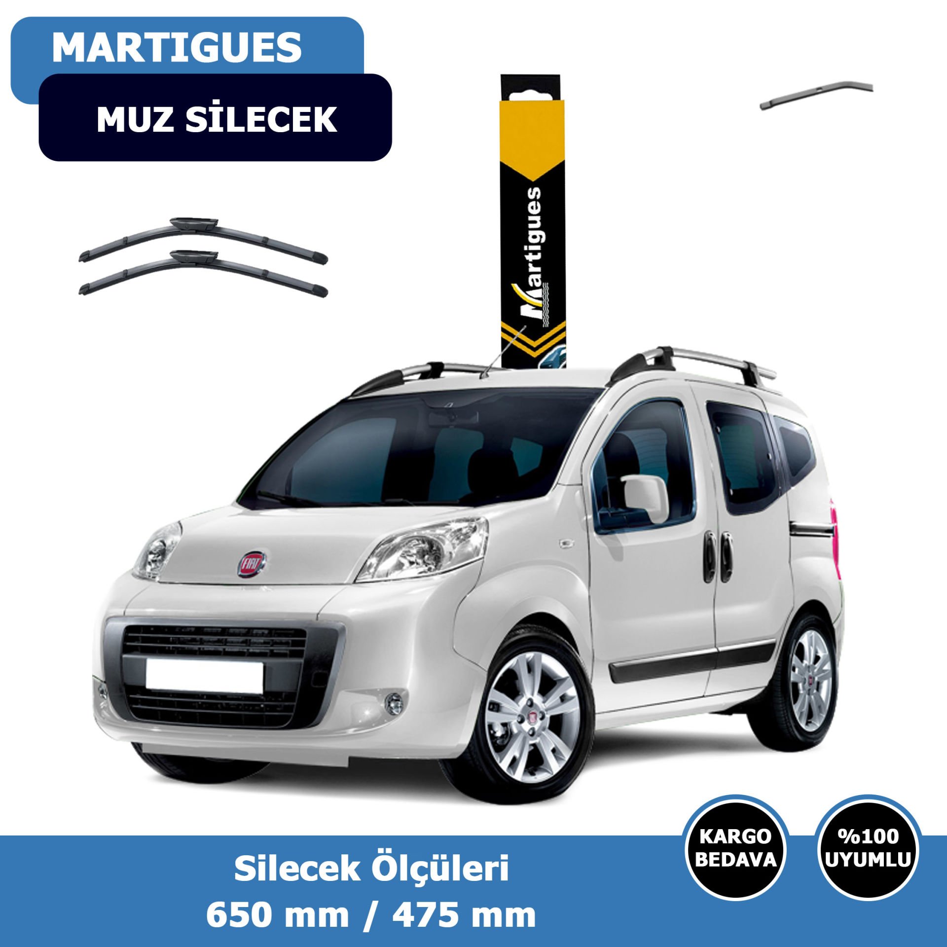 Fiat Fiorino Ön Silecek Süpürgesi (2008-2021)Martıgues