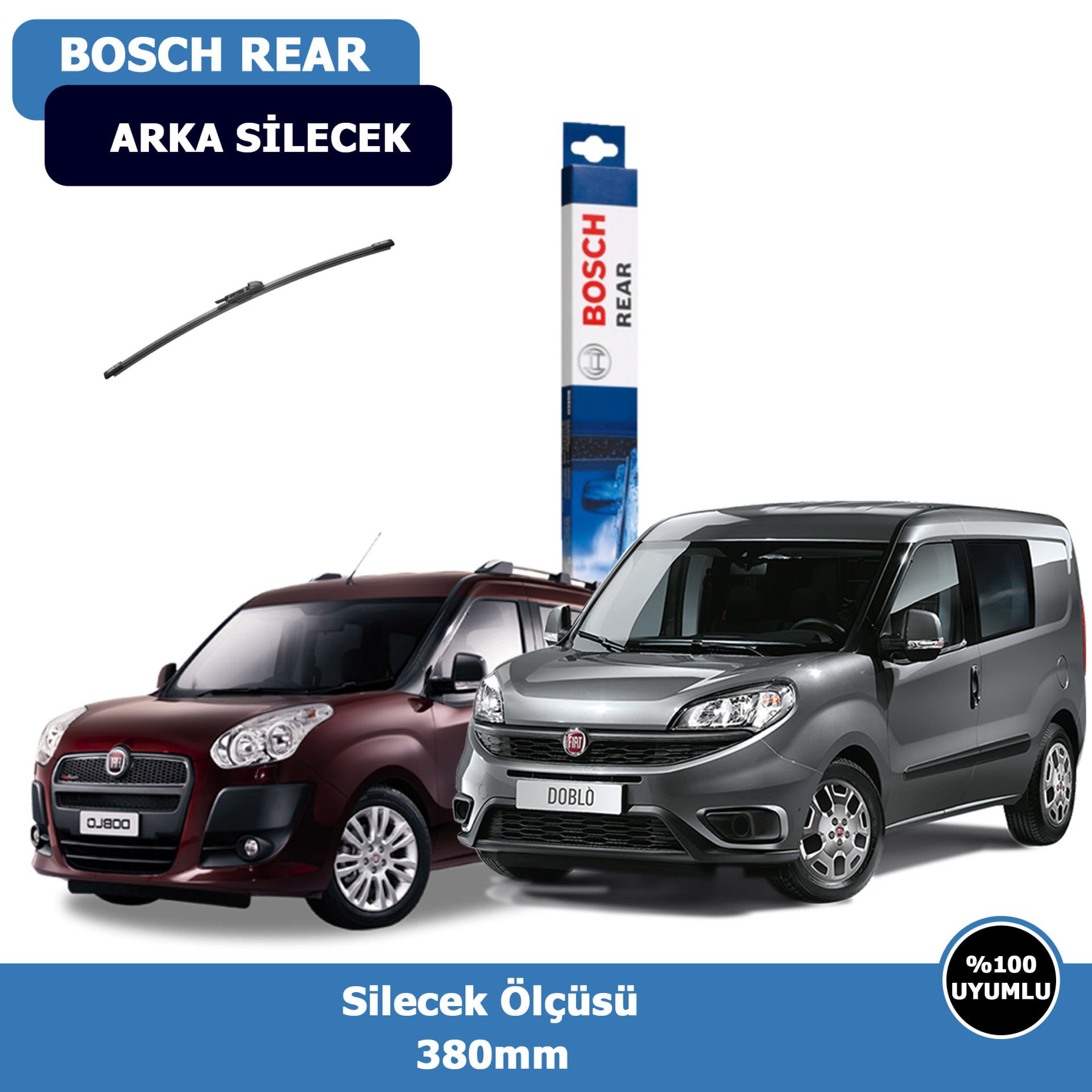 Fiat Doblo 3 Arka Silecek Süpürgesi (2011-2014)Bosch