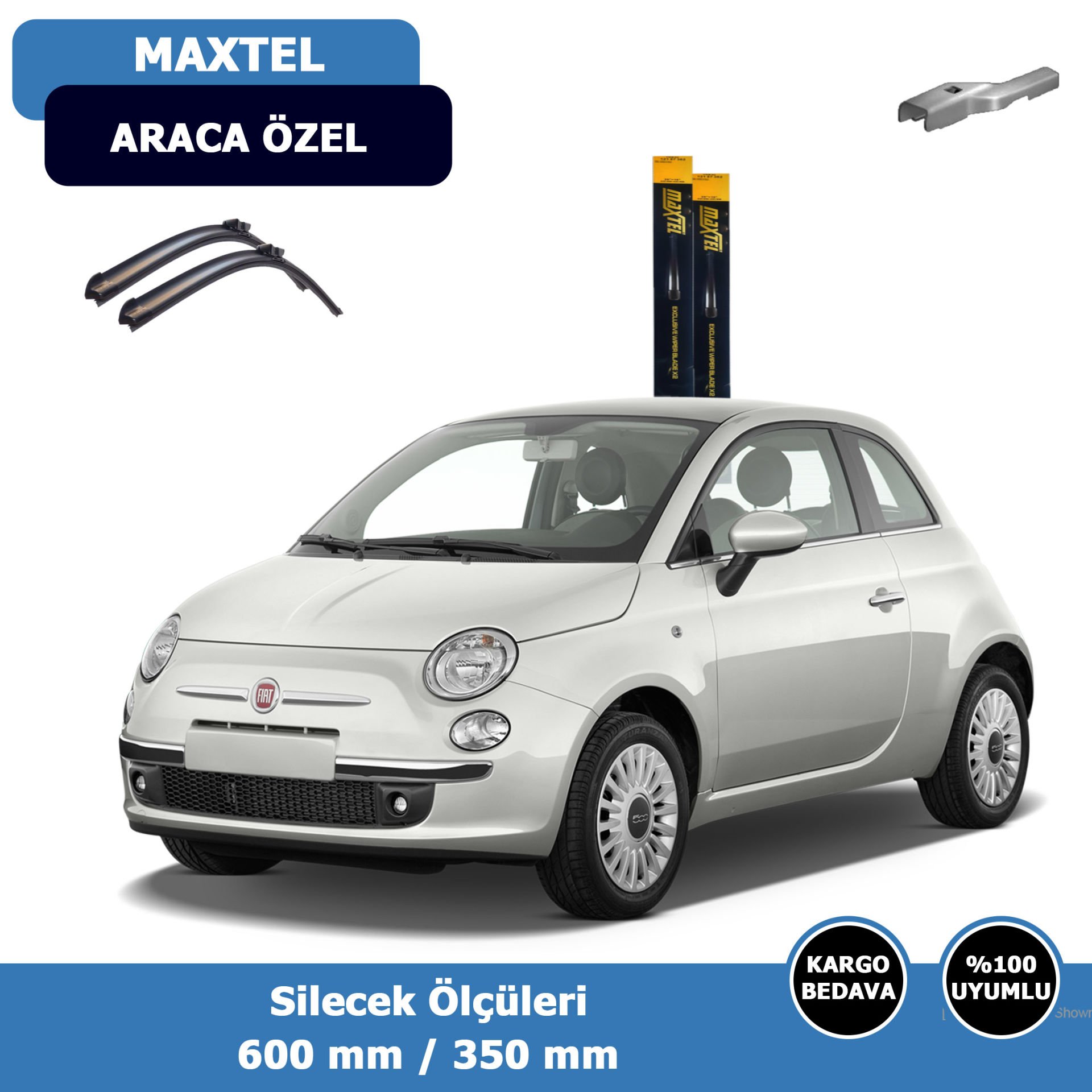Fiat 500 Ön Silecek Süpürgesi (2009-2016)Maxtel