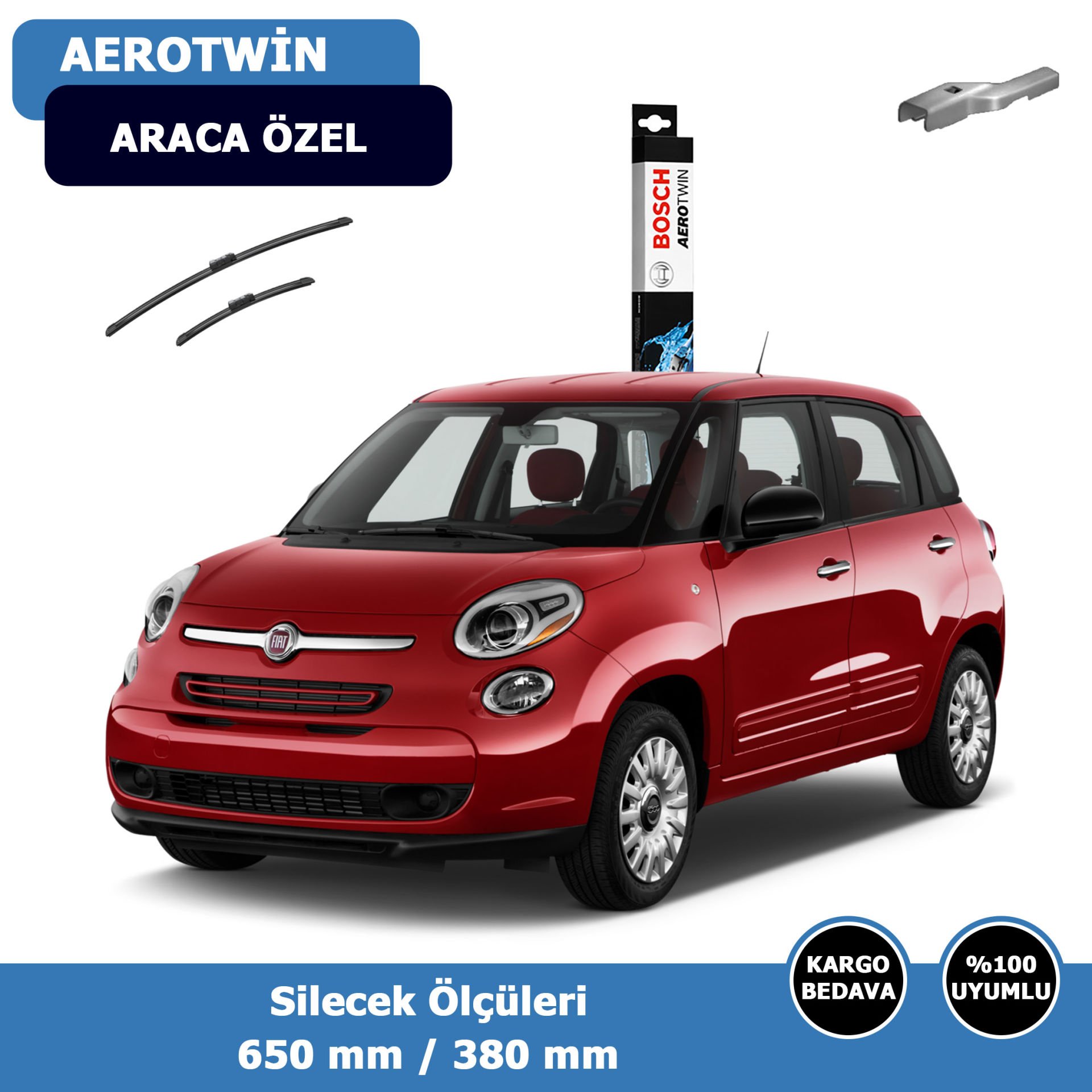Fiat 500L Ön Silecek Süpürgesi (2013-2017)Bosch