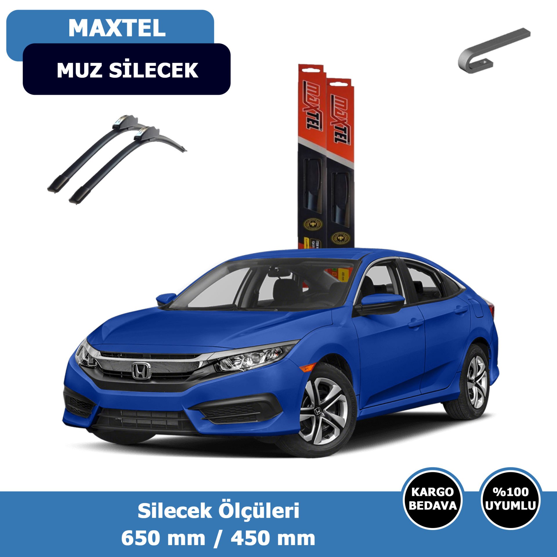 Honda Cıvıc FC5 Ön Silecek Süpürgesi (2017-2021)Maxtel