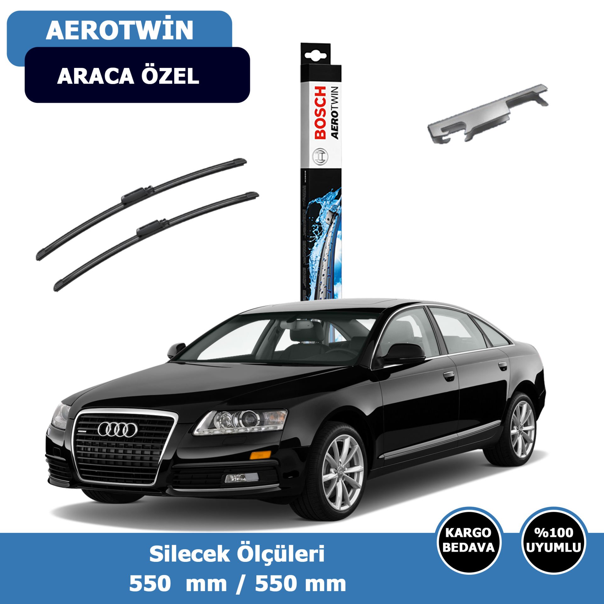 Audi A6 Ön Silecek Süpürgesi (2005-2010)Bosch