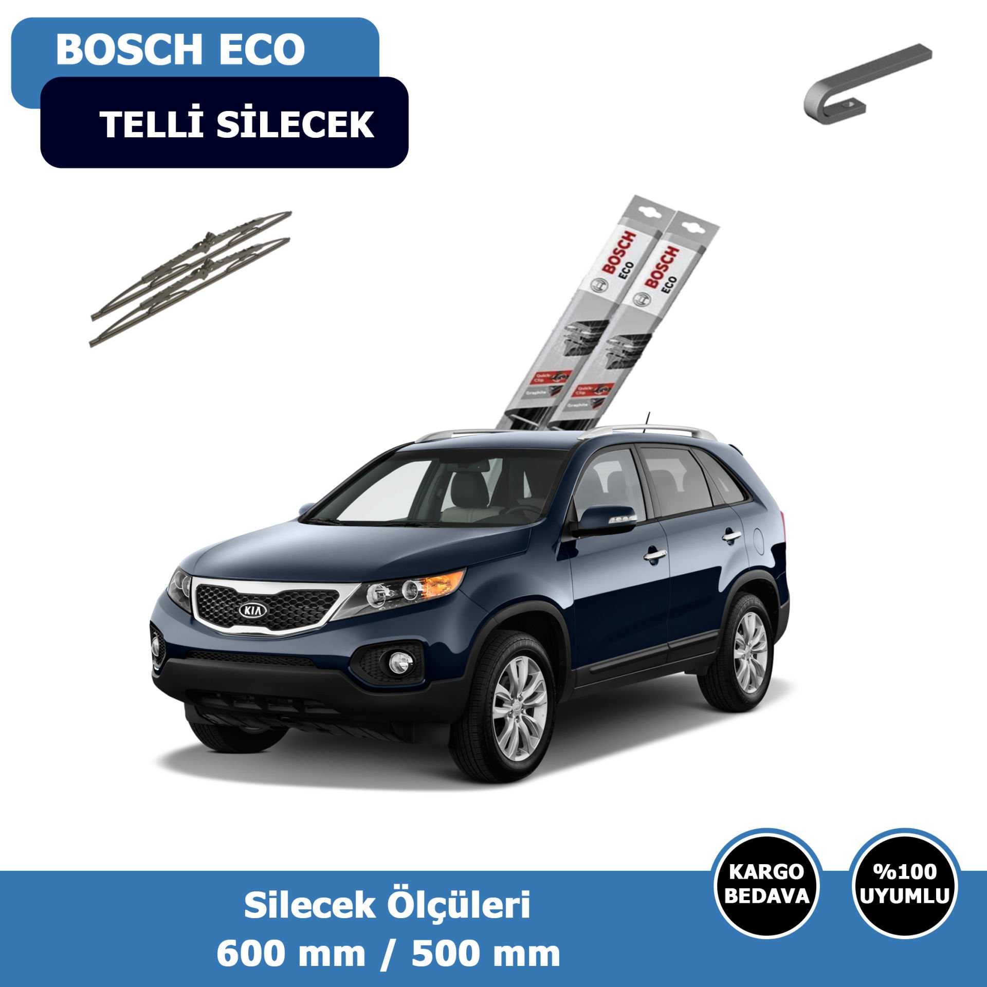 Kia Sorento Ön Silecek Süpürgesi (2010-2014)Bosch