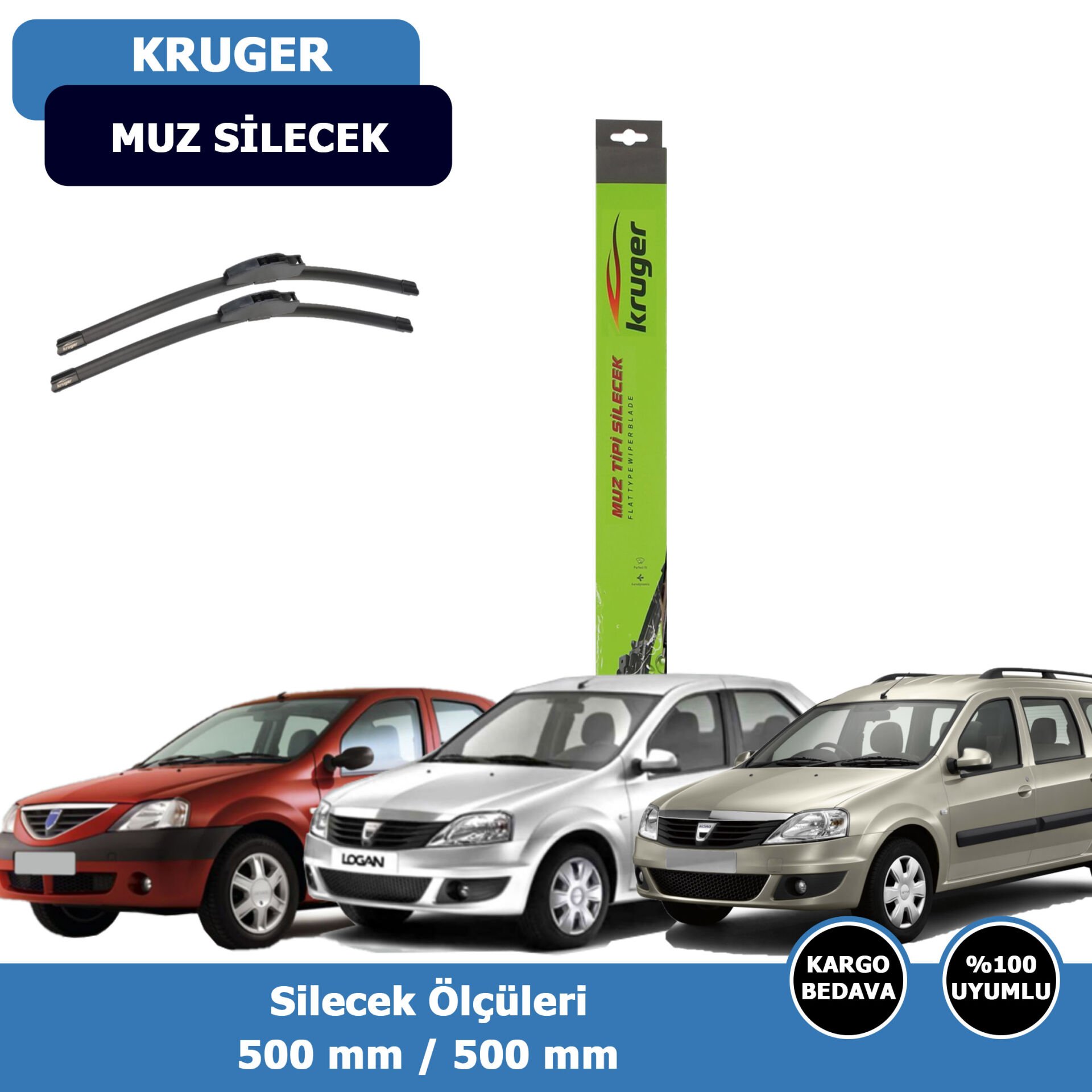 Dacia Logan Ön Silecek Süpürgesi (2004-2013)Kruger