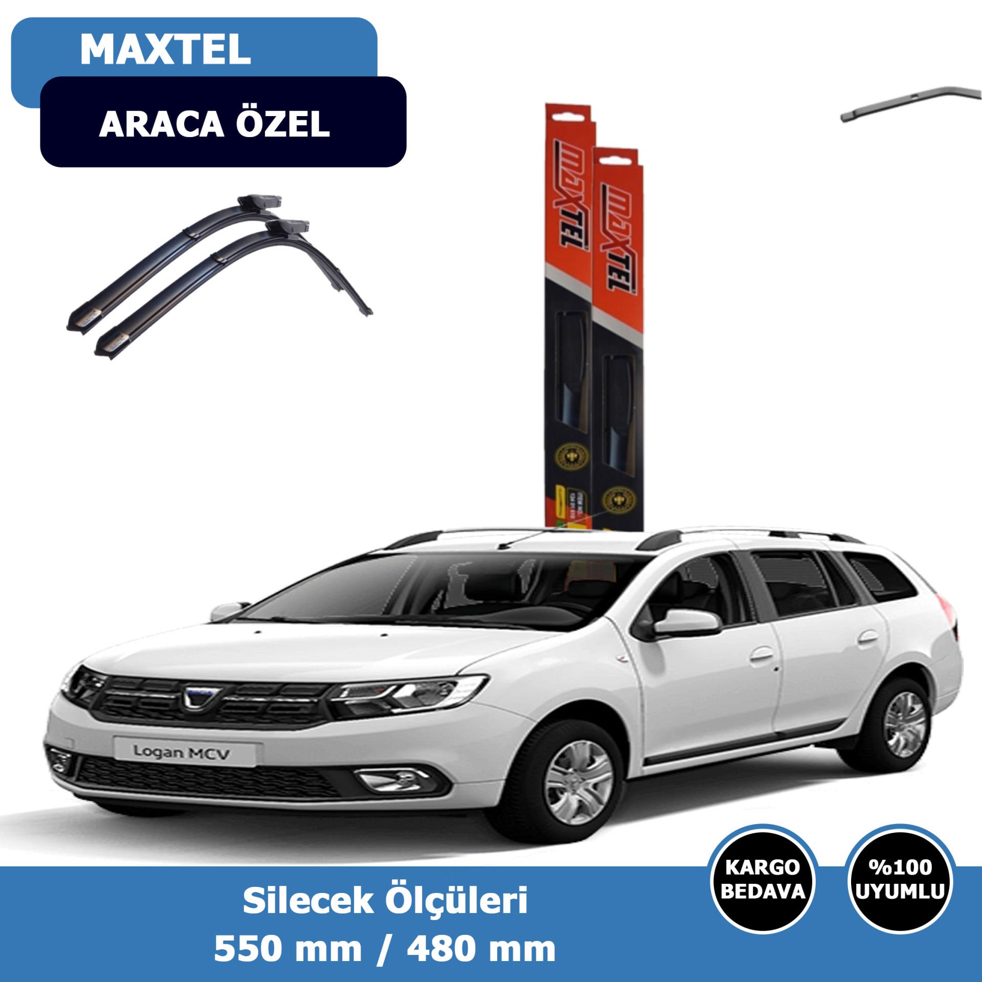 Dacia Logan Ön Silecek Süpürgesi (2012-2020)Maxtel