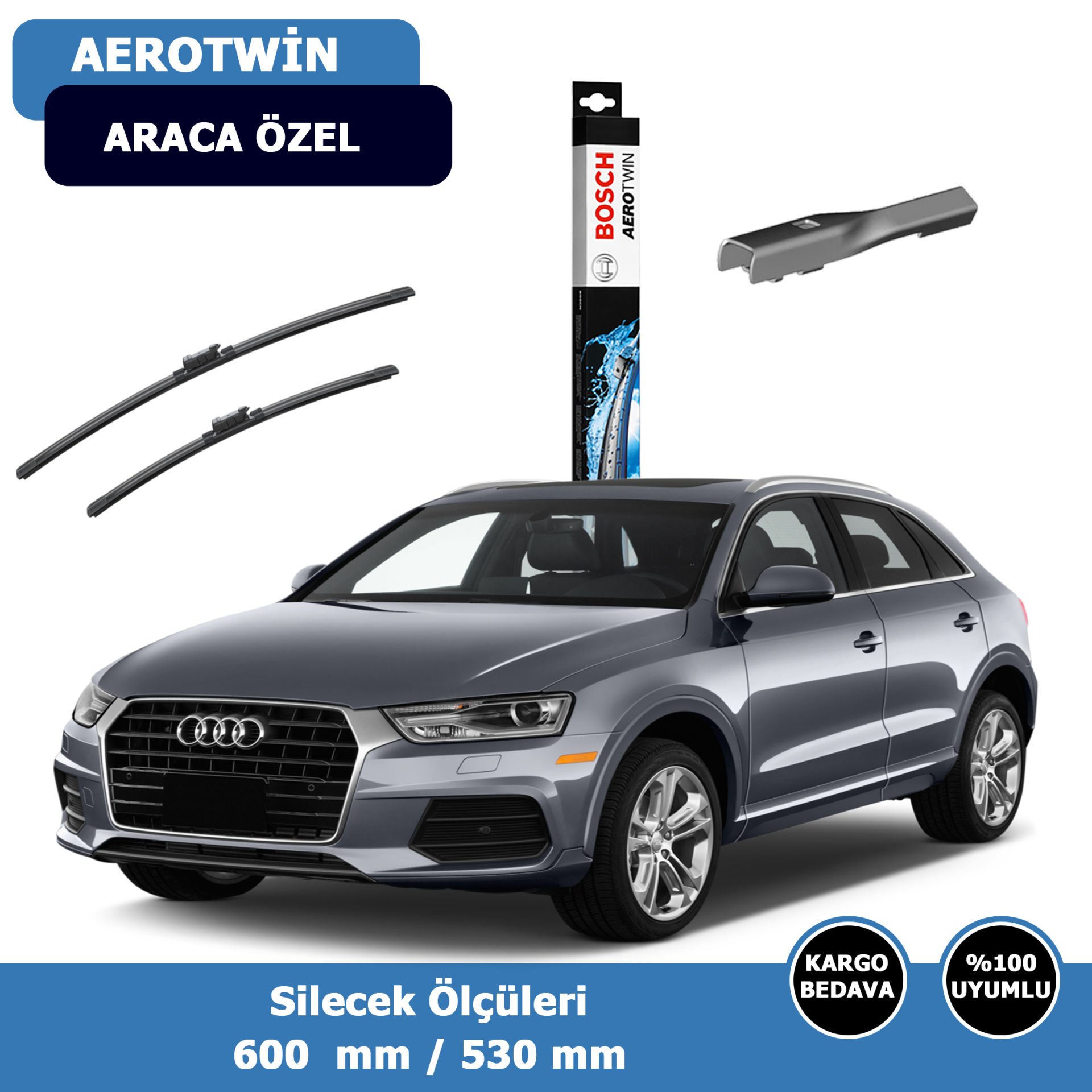 Audi Q3 Ön Silecek Süpürgesi (2011-2017)Bosch