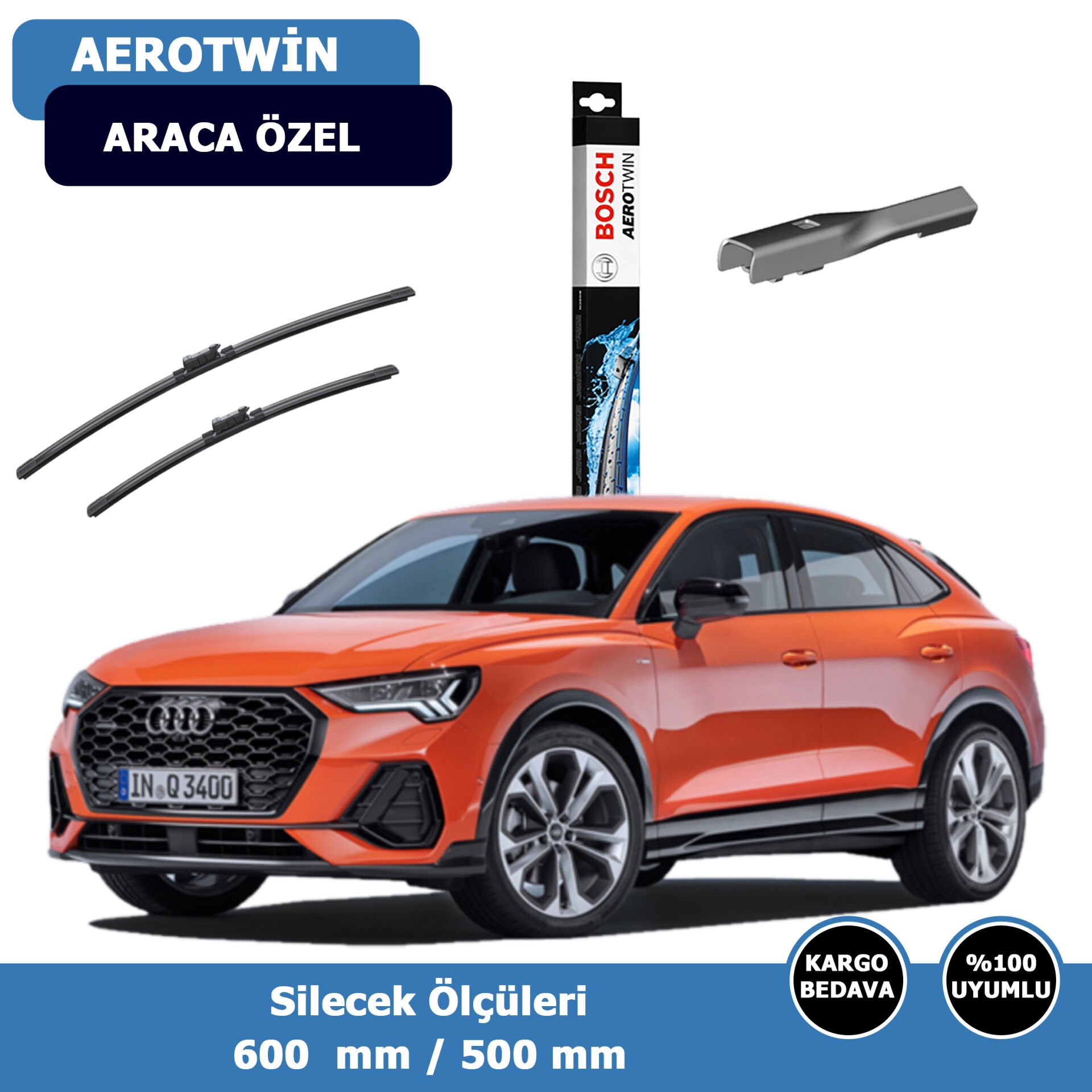Audi Q3 Ön Silecek Süpürgesi (2020-2021)Bosch