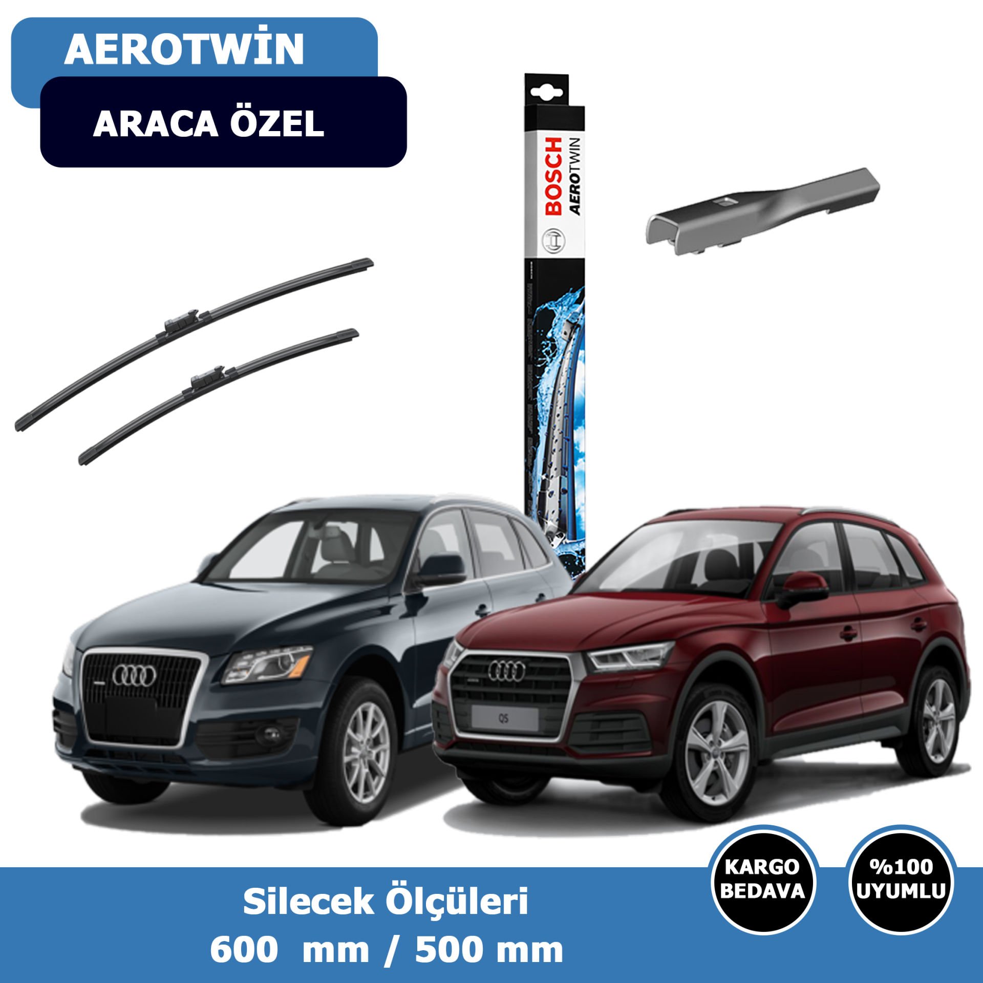 Audi Q5 Ön Silecek Süpürgesi (2008-2020)Bosch