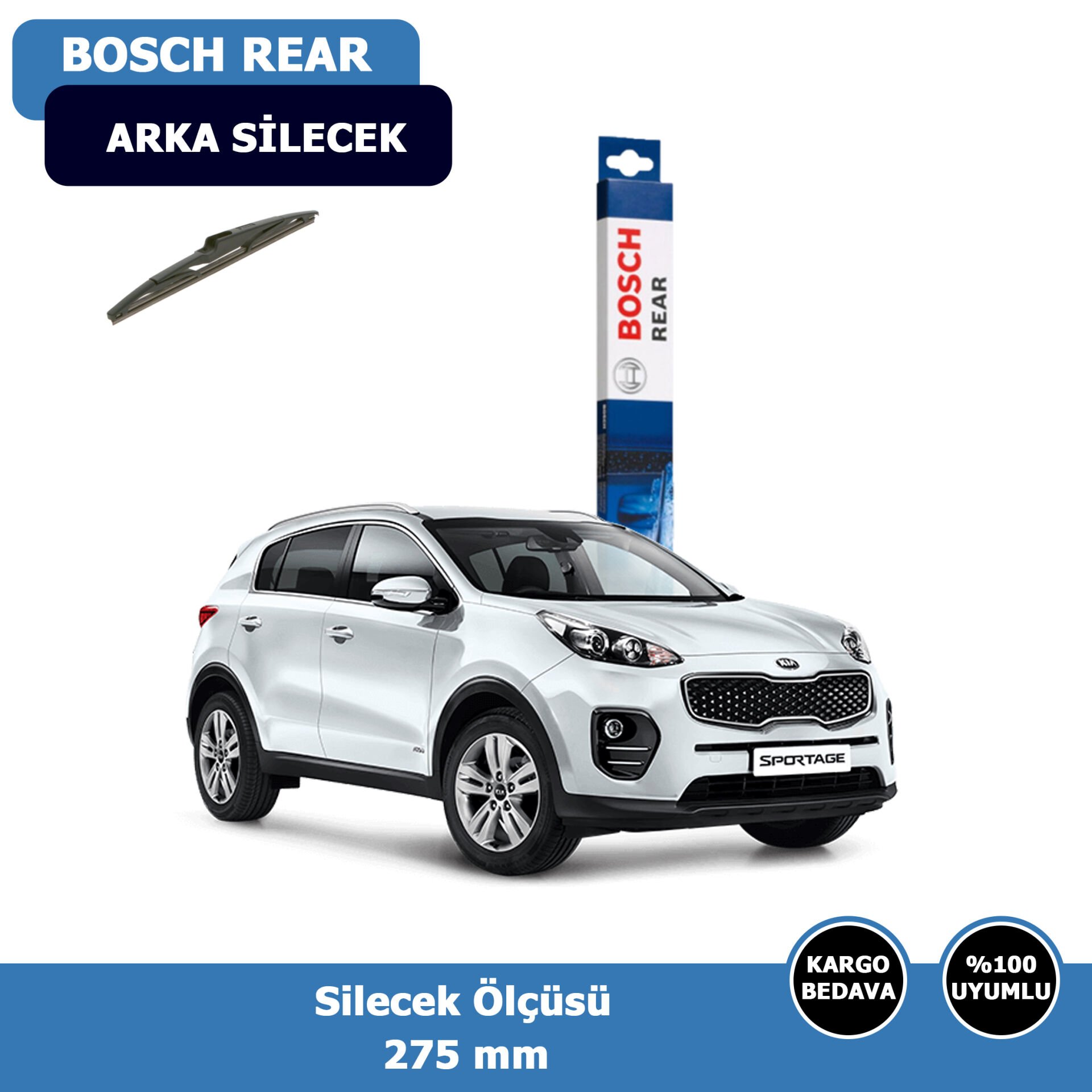 Kia Sportage Arka Silecek Süpürgesi (2016-2021)Bosch Rear