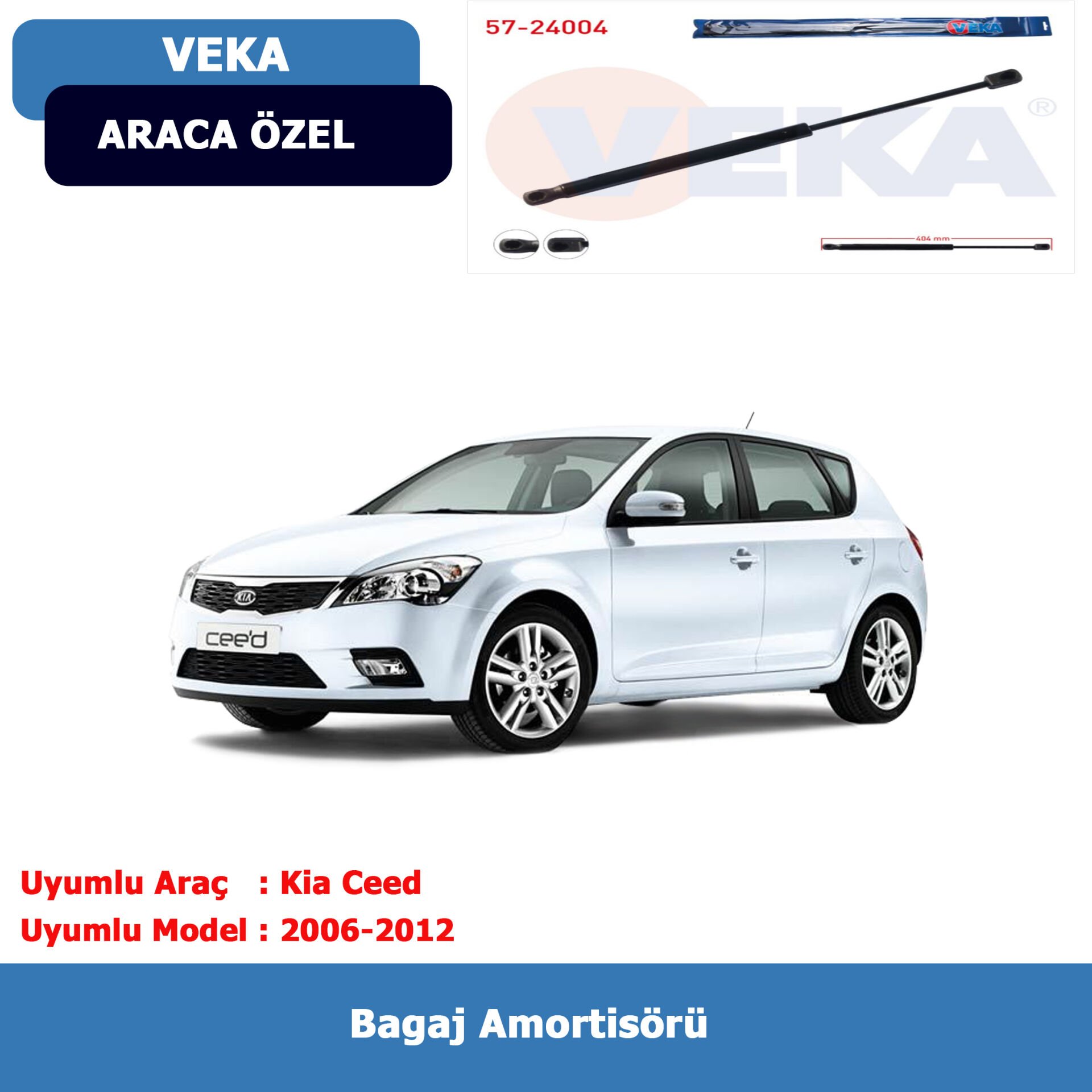 Kia Ceed Bagaj Amortisörü 2006-2012 Veka