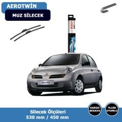 Nissan Micra Ön Silecek Süpürgesi (2005-2010)Bosch Aerotwin