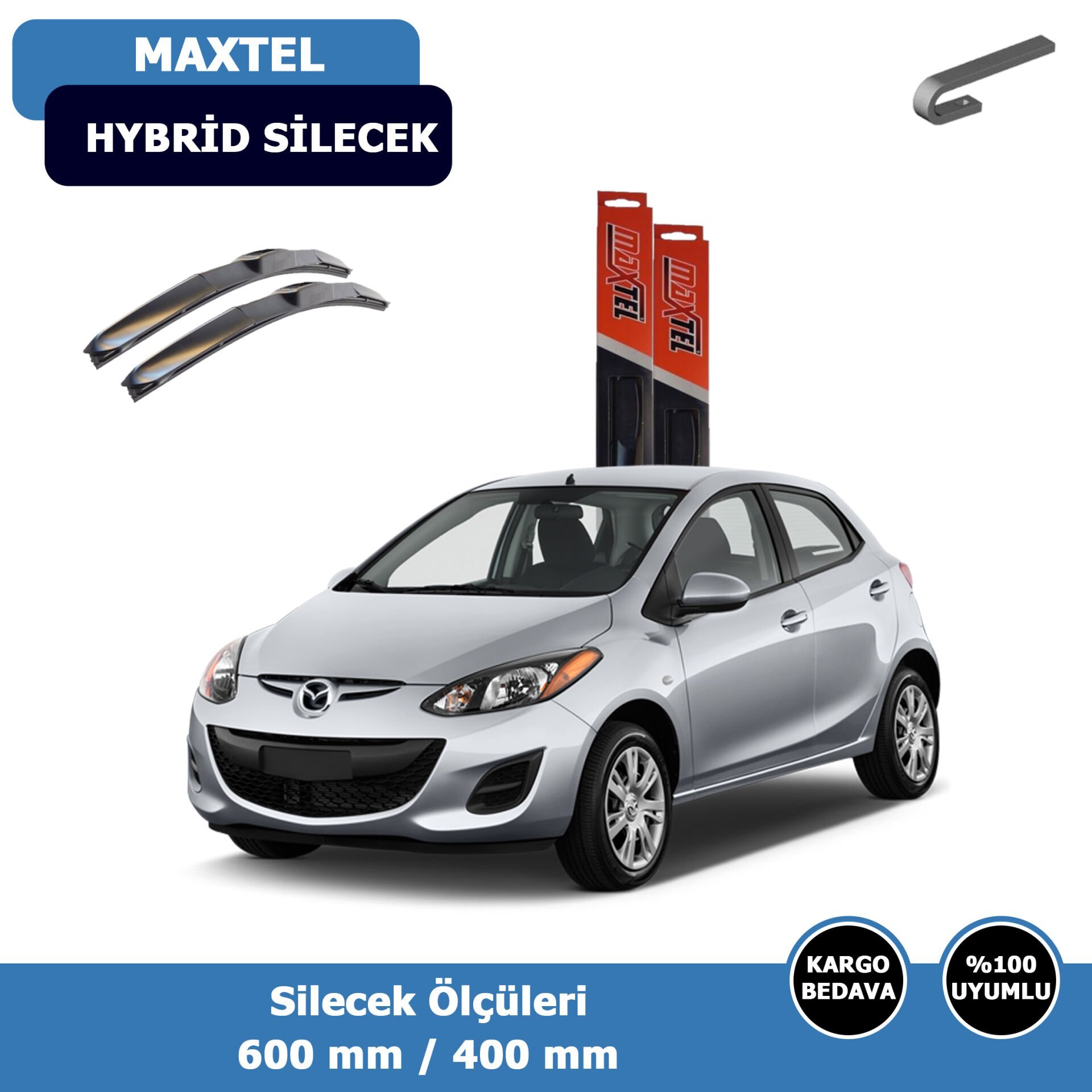 Mazda 2 Ön Silecek Süpürgesi Hybrid (2008-2012)Maxtel