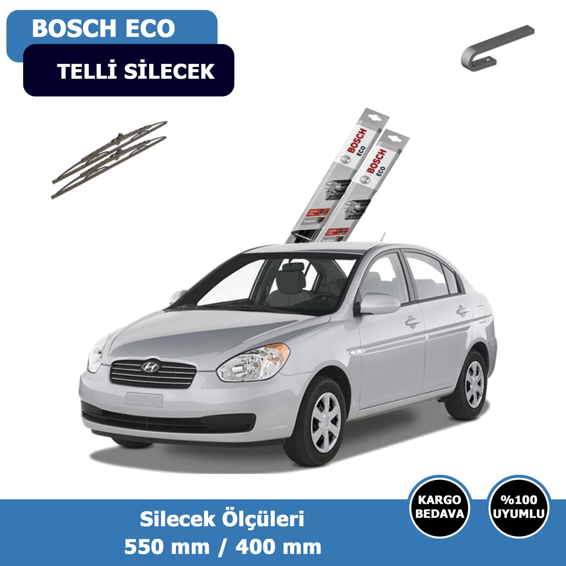 Hyundai Accent Era Ön Silecek Süpürgesi (2006-2012)Bosch