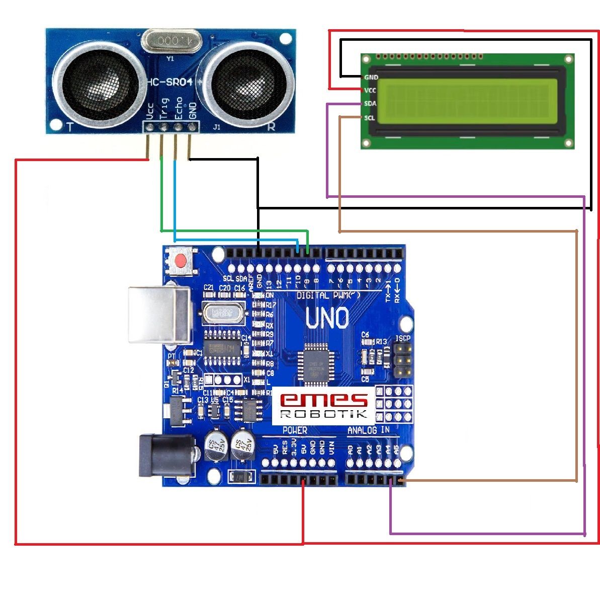 HCSR-04 Ultrasonik Mesafe Sensörü: Kullanımı ve Arduino ile Proje Örnekleri HCSR-04 Mesafe Sensörü Nedir ve Nasıl Çalışır?