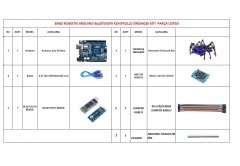 Arduino Bluetooth Kontrollü Örümcek Seti
