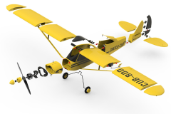 Crayclecub 800MM Fpv Eğitim Uçağı Pnf Seti -1500mAh 3S Lipo Pil ve 6 Kanal Kumandasıyla Birlikte (Şarj Aleti-Pil  Ölçme Modülü HEDİYE)