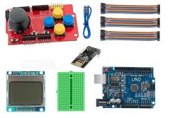 Arduino Joystick- Nokia 5110 Ekranı-NRF24L01+ 2.4GHz Alıcı Verici Modül ile Oyun Geliştirme Seti