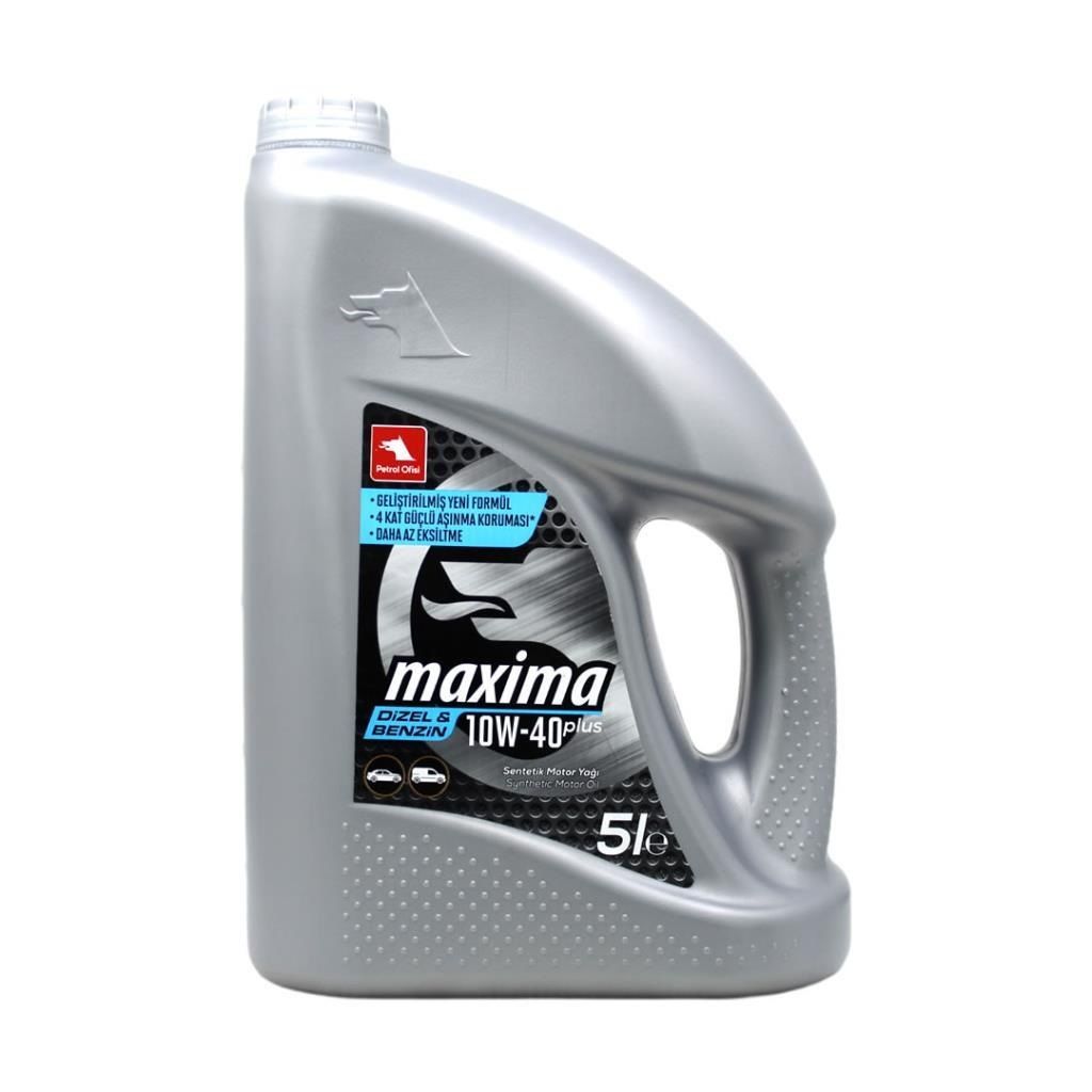 Petrol Ofisi Maxima Plus 10W-40 Sentetik Motor Yağı 5 L