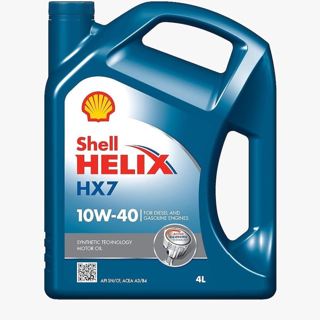 Shell Helix HX7 10W-40 Sentetik Motor Yağı 4 L