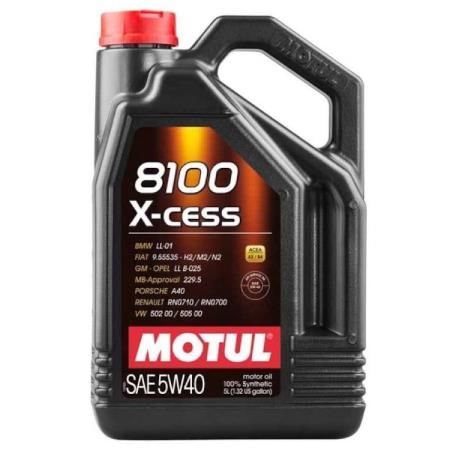 Motul 8100 X-Cess 5W-40 Tam Sentetik Motor Yağı 5 L