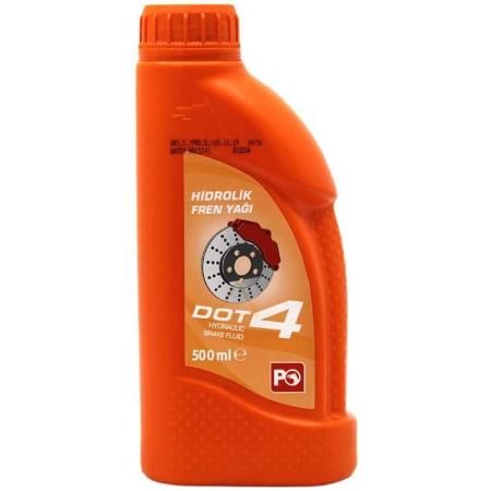 Petrol Ofisi Dot 4 Hidrolik Fren Yağı 500 Ml. 3 Adet