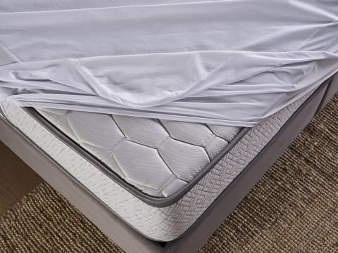 Perla Sıvı Geçirmez Fitted Alez 100 x 200 cm - Beyaz