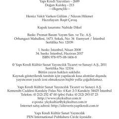 Henüz Vakit Varken Gülüm - N.Hikmet