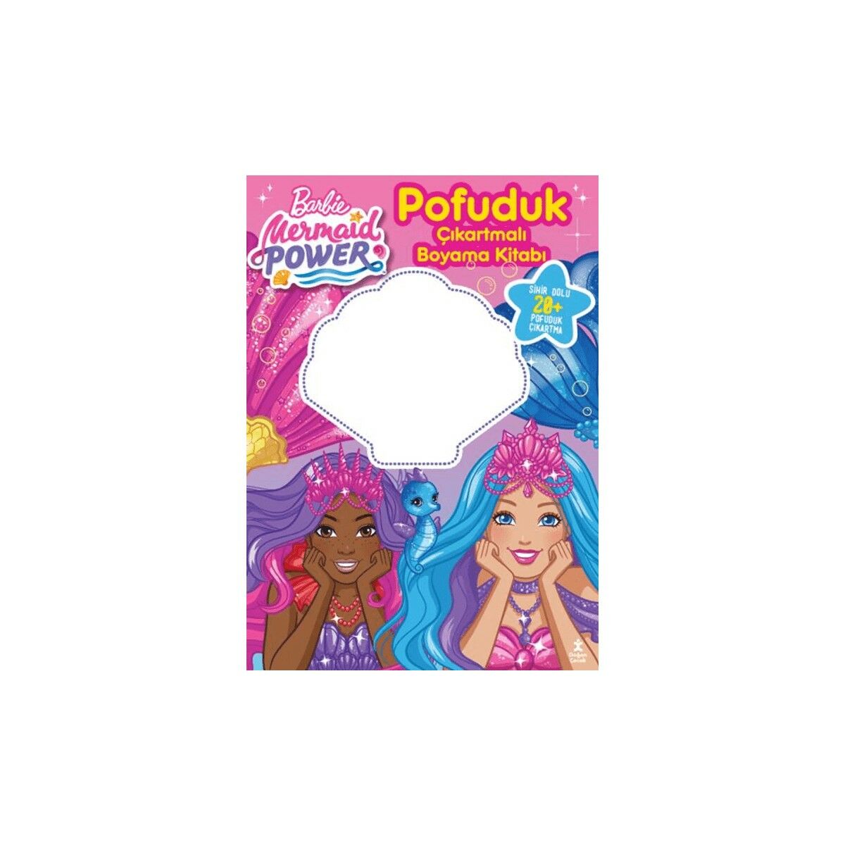 Doğan Çocuk  Barbie Mermaid Power - Pofuduk Çıkartmalı Boyama Kitabı