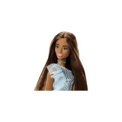 Barbie Pırıltılı Bebekler Mavi Elbiseli HJR95