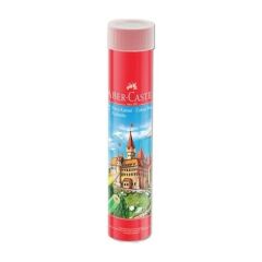 Faber Castell 12 Renk Kuru Boya Kalemi Tüpte