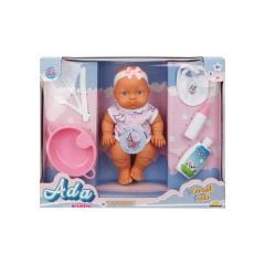 Sunman Ada Bebek Gülen Bebeğim Yemek Seti 23 cm 31650 Pembe