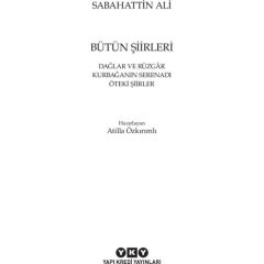Sabahattin Ali Bütün Şiirleri