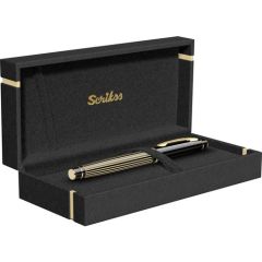 Scrikss 35l Dolmakalem Çizgi Desen Siyah Altın