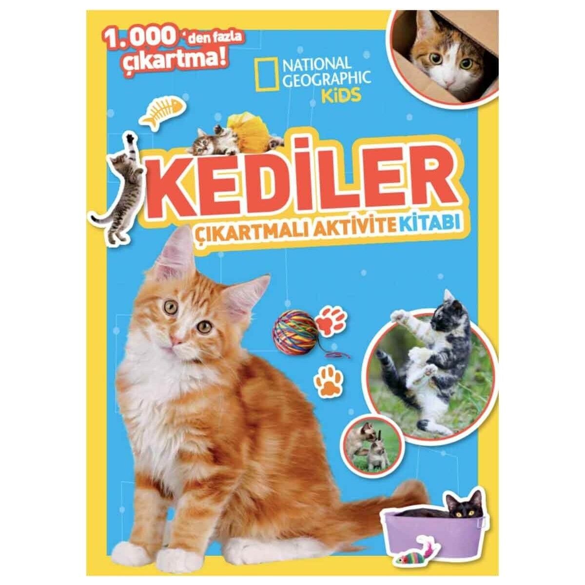 National Geographic Kids Kediler Çıkartmalı Faaliyet Kitabı
