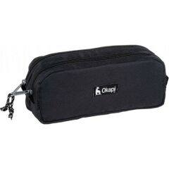 Tıgra Okapi Kalem Çantası 2 Gözlü Okp-108 Siyah