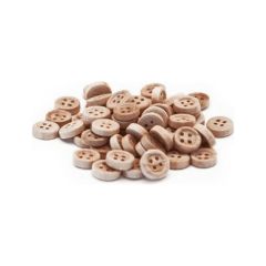 Bubu 1,2 cm 60'lı Natural Düğme -HS006