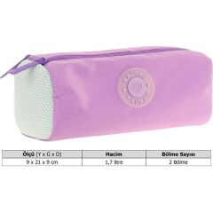 Kaukko Travel Dual Kalem Çantası (lılac)